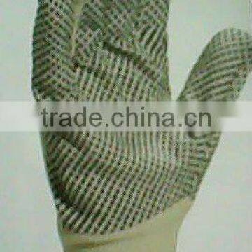 Confortable Cotton gloves with Black PVC dots all-purpose working gloves