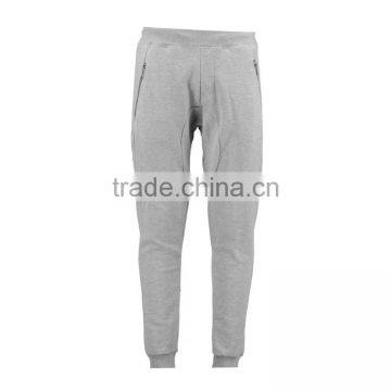Skinny Fit Drop Crotch Joggers With Pockets Plain Men Fashion Trousers photo-4