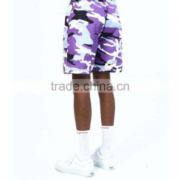 Summer Custom Logo Camo Beach Shorts Sports Basketball Training Loose Shorts for Men photo-3