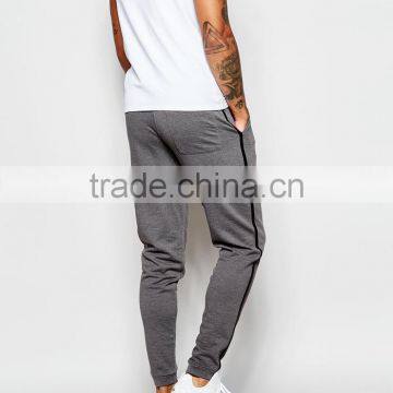 Mens Skinny Jogger Pants Men With Stripe in Gray Wholesale photo-4