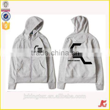 Jiangxi Kingtex CVC 60/40 Fleece Different Colors Back and Front Prints Kangaroo Pocket Unisex Hoodies Manufacturer In China photo-3