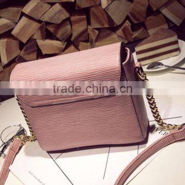 Zm50261b 2017 Latest Lady Single Shoulder Crossbody Bag Lock Catch Pure Color Bags Women photo-3