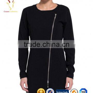 Long Cashmere Coats for Women Coat with Full Zipper