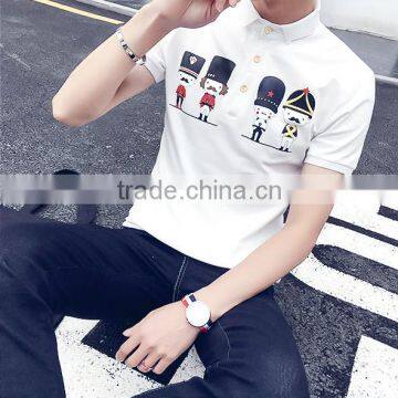 Hot Sale High Quality Custom 100% Cotton New Design Printed Polo Shirt for Men photo-3
