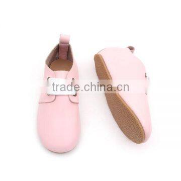 2 - 6years Kids Dress Shoes Pink Leather Hard Sole Toddler Children Oxford Shoes photo-2