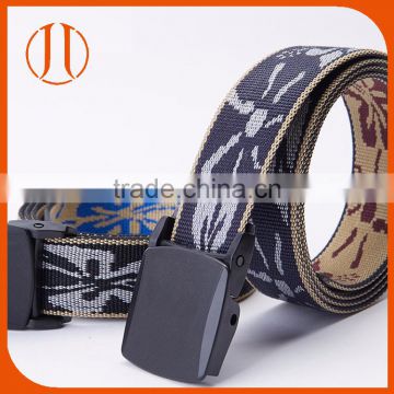 High quality fashion leisure nylon jacquard mens web belt