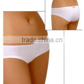 lady plain white seamless underwear hipster panty