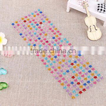 Multcolor Mobile Phone Sticker Acrylic Decoration Sticker Children DIY Crystal Sticker Star Shape Sticker photo-5