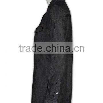 100% Cotton Design China Made Latest Design Unique Swiss Cotton Dress Shirt photo-2