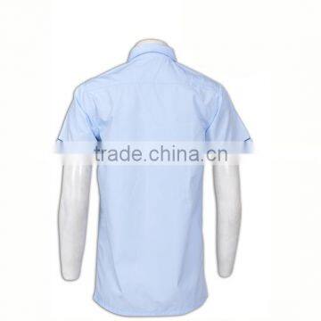 Applique Embroidery Logo Private School Girl Uniform Shirt