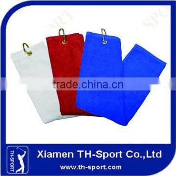 different color custom golf towels embroidered