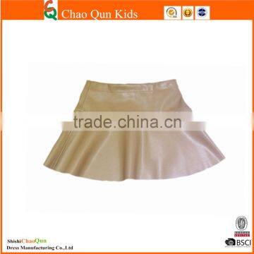 Wholesale Summer Cheap Baby Girls Mini Kids Leather Skirt photo-2