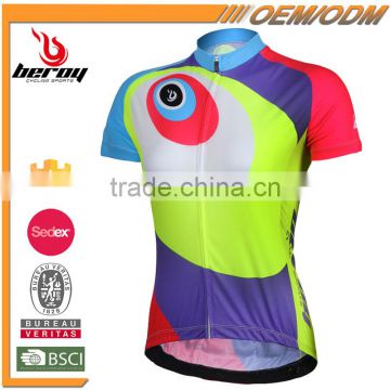 BEROY Neon Cheap China Cycling Tops, Women Bicycle Cycling Shirt