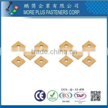 Taiwan Stainless Steel 18-8 Copper Brass Aluminum Square Washer Square Plate Washers Square Hole Washer photo-6