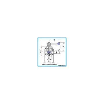 Sell Sanitary Flange Clamp Butterfly Valves