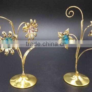 golden gift crystal flower