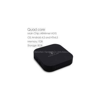 Android Smart TV Box with Quad Core Cortex 1.5GHz, Support Xbmc (V44)