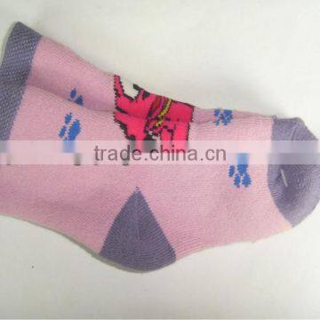 warm terry pattern baby socks