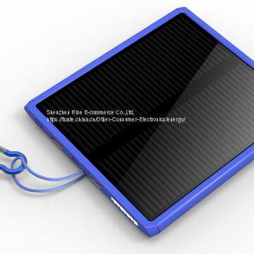 Solar Charger, Portable Backup Powerbank External and Solar Power Bank 10000mAh with Dual USB