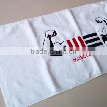 White Embroidery Towel for Hotel use