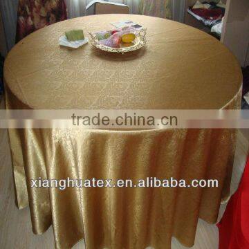 Golden table cloth