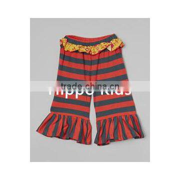 Boutique baby icing ruffle pants stripe bella pants wholesale children clothing usa ruffle pants