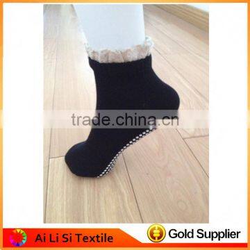 Cheap Custom Logo Anti Non Slip Yoga Latex Rubber Pilates Socks With Grip Barre photo-2