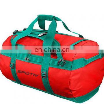 custom fashion high end sport bags for gym in red