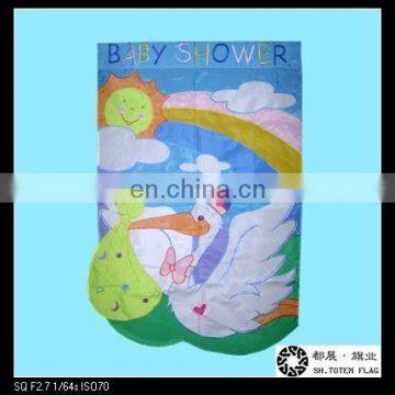 Heat Transfer Printing Embroidery Flag Banner