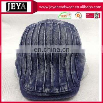 Fashion washed denim cap cotton duckbill hat with no logo