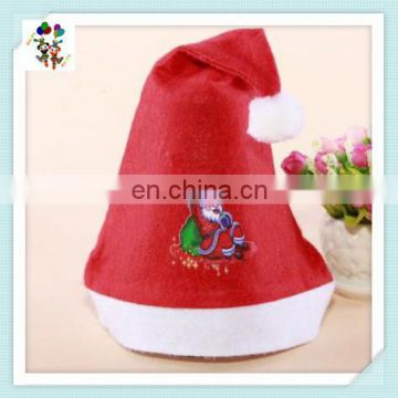 Cheap Felt Custom Printed Christmas Party Santa Hats HPC-1060