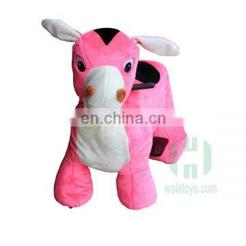 HI CE standard luxurious electric coin operated horse ride on toy