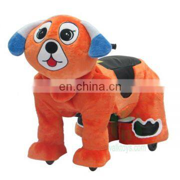Hot Sale Electric Animal Scooter Adult Ride on Toys With Wheel Plush Wrinkled Dog Animal Toy photo-3