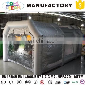 Customized inflatable spray booth for car paint