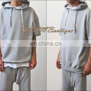 2017 Essential Oversized Short Sleeve Hoodie KNYEWEST