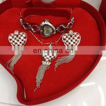 Charm Necklace Jewelry Set &necklace With Earrings Jewelry Set