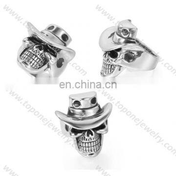 2017 halloween stainless steel skull rings head