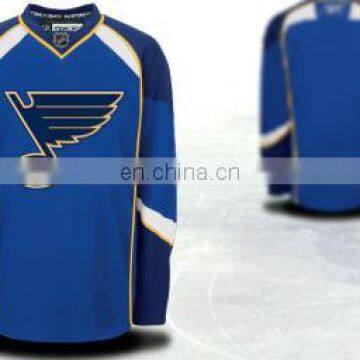 Blues team training hockey jersey design class uniforms cheerleaders uniforms