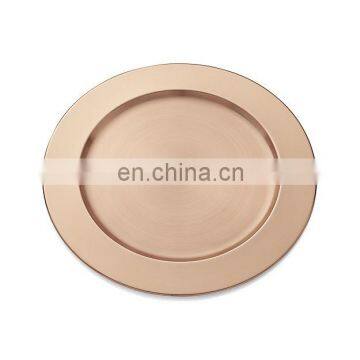 Copper Plated Charger Plate