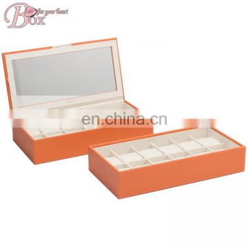 Beautiful Custom Logo Cardboard Orange Watch Box