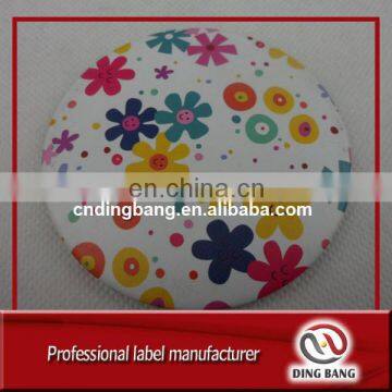 New Fashion Custom Single Side Logo Printed Wedding Gift Small Round Metal Cosmetic Tin Mirror