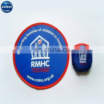 Promotional custom polyester/ nylon foldable frisbee