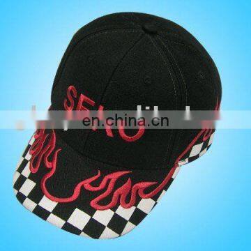 checked sports cap