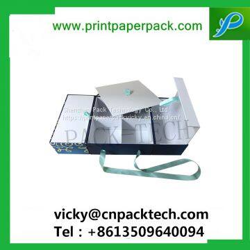 Customized Ribbon Foldable Jewelry / Chocolate/ Cosmetic/Candy Cardboard Christmas Gift Box photo-3