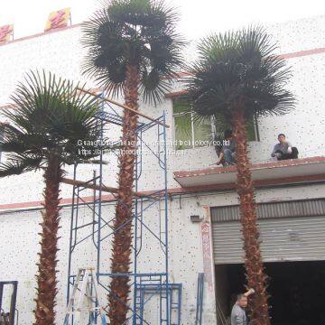 new natural design high artificial palm tree with true palm tree bark