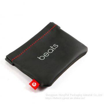 OEM Customized Design Earphone Bags for Headphone Earphone Made by Fabric Black Colour photo-2