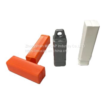 Beckett transparent square telescopic plastic packaging tube box  with ratchet length adjustment for cutting tool