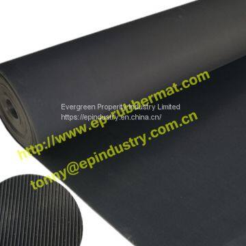 Fine Ribbed Rubber Sheet from Qingdao Singreat in chinese( Evergreen Properity)