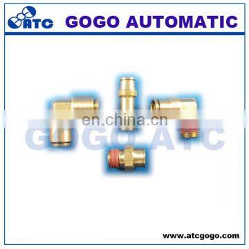 New coming hotsale brass pneumatic push lock tube fittings