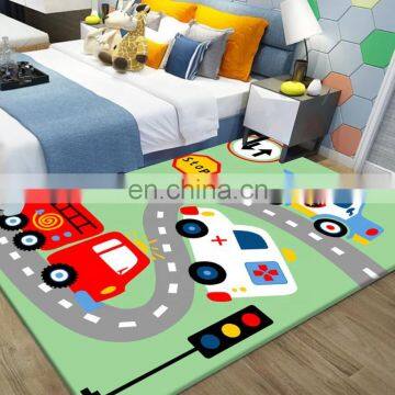 Chinese custom 3D printed baby play carpet  and  rug for hallway